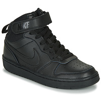 Shoes Children Hi top trainers Nike COURT BOROUGH MID 2 GS Black