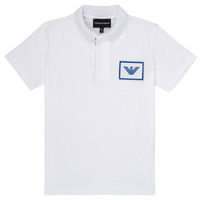 Clothing Boy Short-sleeved polo shirts Emporio Armani Aime White