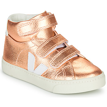 Shoes Girl Hi top trainers Veja SMALL-ESPLAR-MID Pink