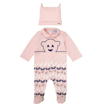 Clothing Girl Sleepsuits Emporio Armani 6HHV08-4J3IZ-0355 Pink