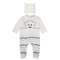 Clothing Boy Sleepsuits Emporio Armani 6HHV08-4J3IZ-0101 White / Blue