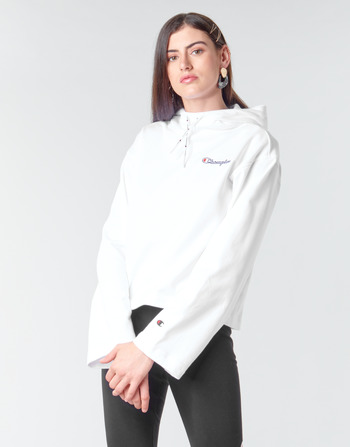 Clothing Women Sweaters Champion HEAVY COMBED COTTON FLEECE White