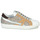 Shoes Women Low top trainers Meline IN1344 White / Beige / Gold