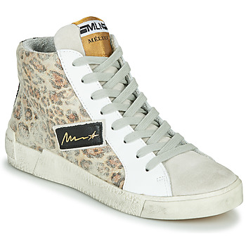 Shoes Women Hi top trainers Meline NK5050 Beige / Leopard