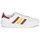 Shoes Low top trainers adidas Originals TEAM COURT White / Bordeaux / Yellow