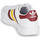 Shoes Low top trainers adidas Originals TEAM COURT White / Bordeaux / Yellow