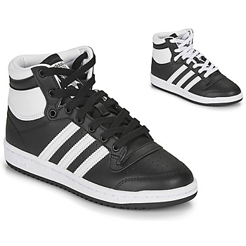 Shoes Children Hi top trainers adidas Originals TOP TEN J Black / White