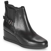 Shoes Women Ankle boots Geox ANYLLA WEDGE Black