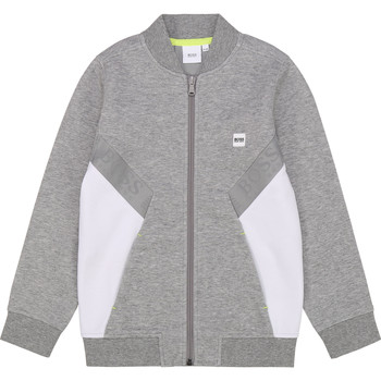 Clothing Boy Sweaters BOSS J25G80 Grey