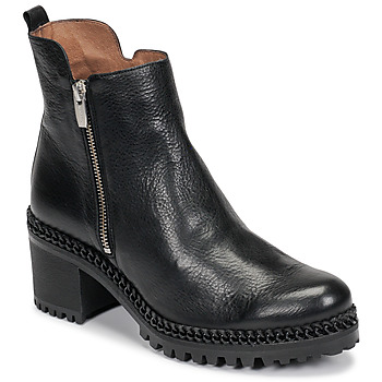 Shoes Women Ankle boots Wonders H3924-VACHETA-NEGRO Black
