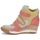 Shoes Women Hi top trainers Ash ALEX Coral / Yellow / Taupe