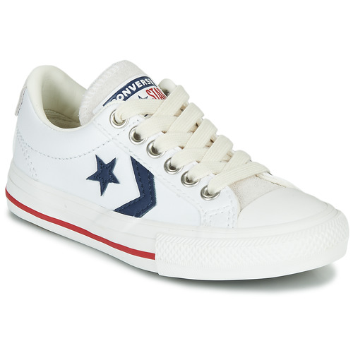 Enriquecimiento Tarjeta postal Autonomía Converse STAR PLAYER EV - OX White - Free Delivery with Rubbersole.co.uk !  - Shoes Low top trainers Child £ 27.19