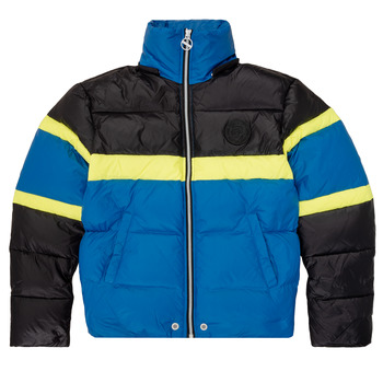 Clothing Boy Duffel coats Diesel JMARTOS Black / Blue / Yellow