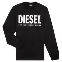 Clothing Children Long sleeved tee-shirts Diesel TJUSTLOGO ML Black
