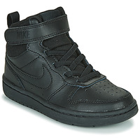 Shoes Children Hi top trainers Nike COURT BOROUGH MID 2 PS Black