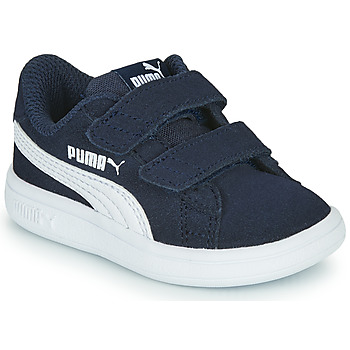 Shoes Children Low top trainers Puma SMASH INF Marine / White