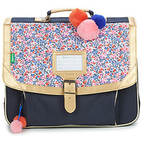 Bags Girl School bags Tann's INES CARTABLE 38CM Marine / Pink / Gold
