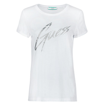 Clothing Women Short-sleeved t-shirts Guess SS CN IVONNE TEE White
