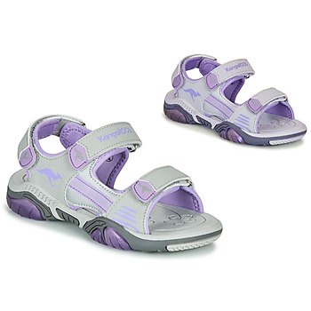 Shoes Children Outdoor sandals Kangaroos Sandalshine Grey / Purple