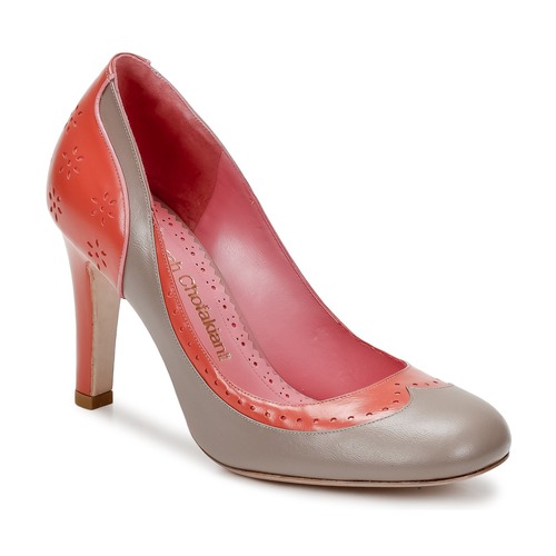 Shoes Women Heels Sarah Chofakian LAUTREC Clay / Salmon
