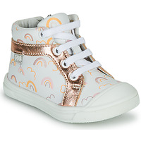Shoes Girl Hi top trainers GBB LEOZIA White / Pink