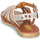 Shoes Girl Sandals GBB FANNI White / Pink / Gold