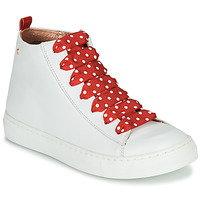Shoes Girl Hi top trainers Little Mary SASHA (VE014) White / Red