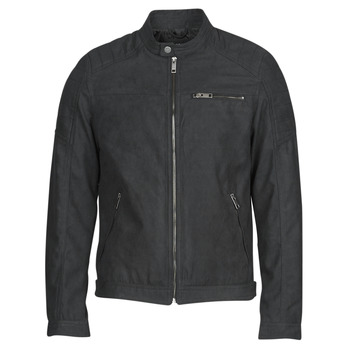 Clothing Men Leather jackets / Imitation leather Jack & Jones JJEROCKY Black
