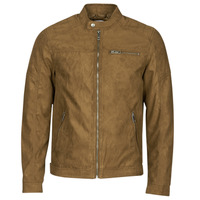 Clothing Men Leather jackets / Imitation leather Jack & Jones JJEROCKY Cognac