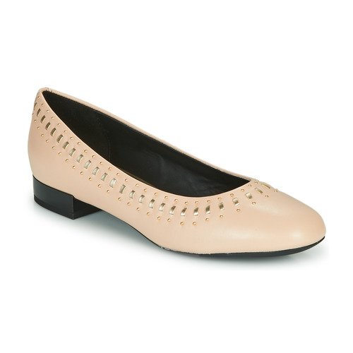Shoes Women Flat shoes Geox D WISTREY Pink / Gold