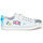 Shoes Girl Low top trainers Geox JR CIAK FILLE White / Silver