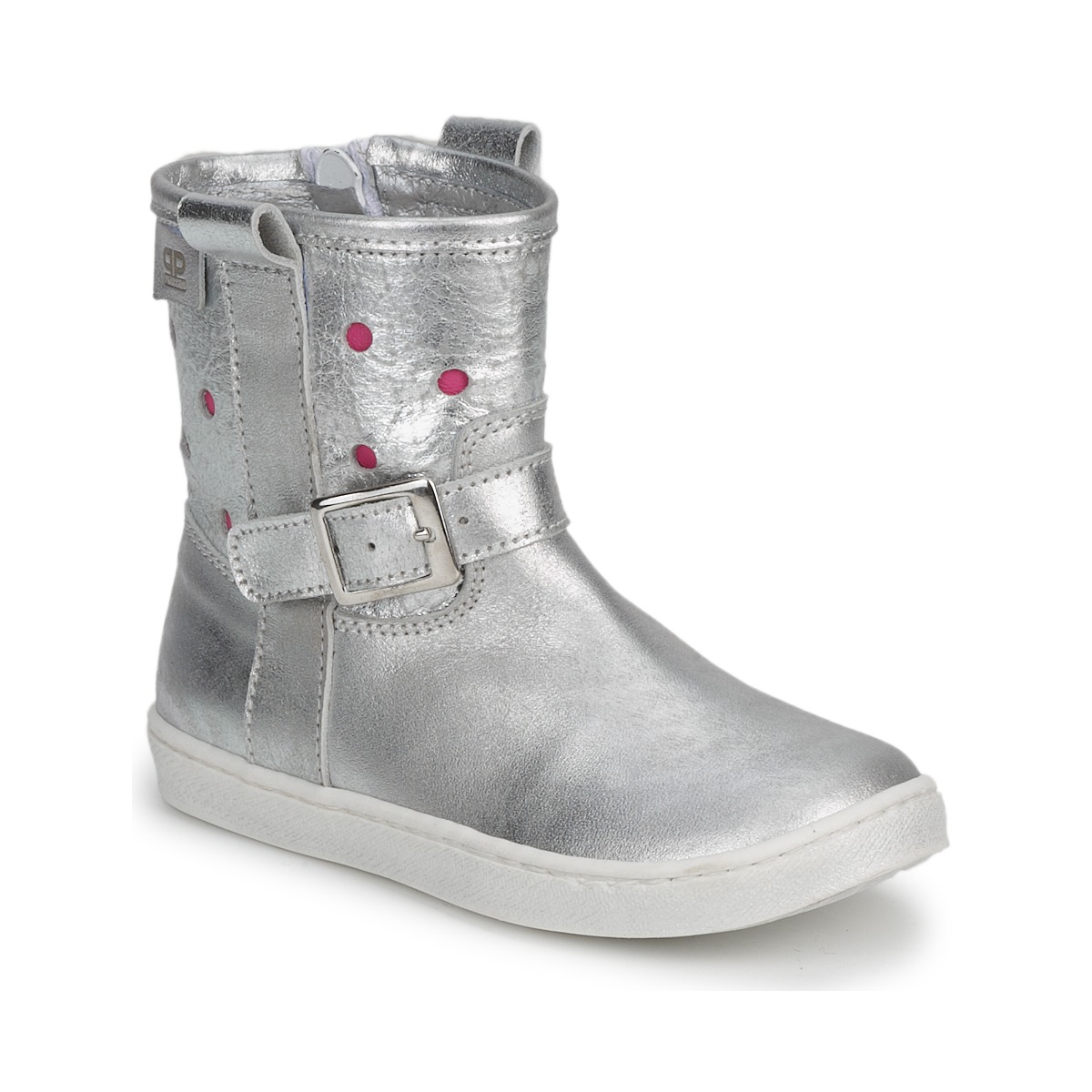 Shoes Girl Mid boots Pinocchio  Silver / Fucia