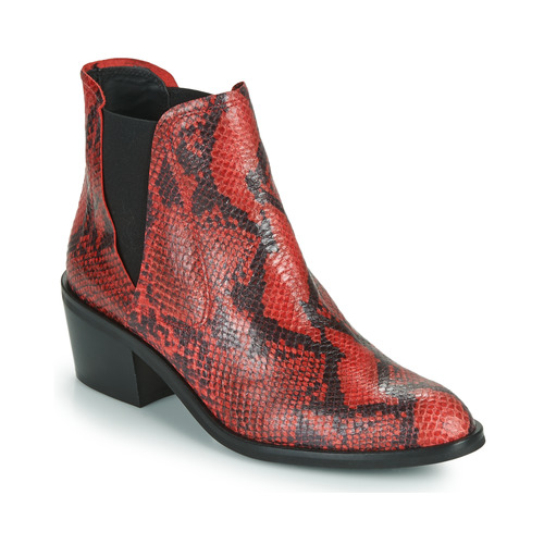 Shoes Women Ankle boots Fericelli NIAOW Black / Red