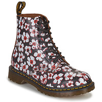 Shoes Women Mid boots Dr. Martens 1460 PASCAL Black / White / Red