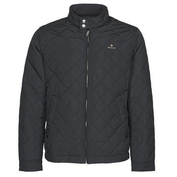 Clothing Men Jackets Gant QUILTED WINDCHEATER Black