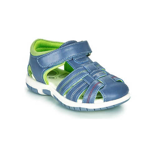 Shoes Boy Sandals Chicco FAUSTO Blue / Green