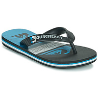 Shoes Children Flip flops Quiksilver MOLOKAI PANEL YOUTH Black / Blue