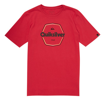 Clothing Boy Short-sleeved t-shirts Quiksilver HARD WIRED Red
