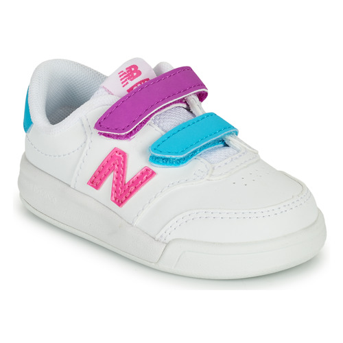 Shoes Girl Low top trainers New Balance COURT White / Pink