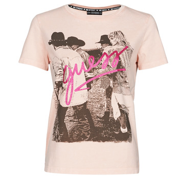 Clothing Women Short-sleeved t-shirts Guess SS CN PAULA TEE Pink