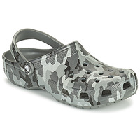 Shoes Men Clogs Crocs CLASSIC PRINTED CAMO CLOG Camouflage / Grey