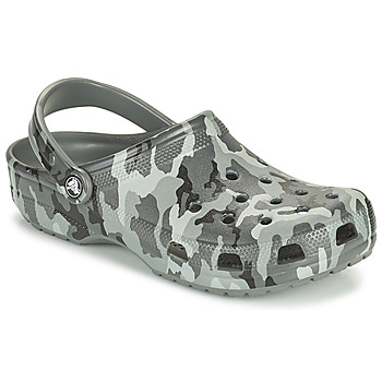 Shoes Men Clogs Crocs CLASSIC PRINTED CAMO CLOG Camouflage / Grey