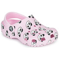 Image of Crocs CLASSIC PANDA PRINT CLOG K girls's Clogs (Shoes) in Pink