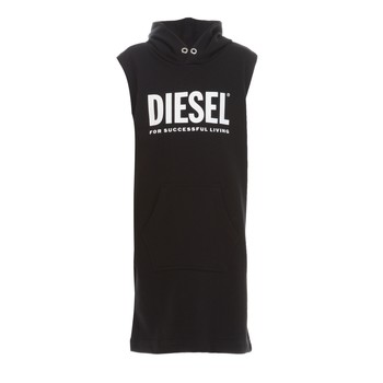 Clothing Girl Short Dresses Diesel DILSET Black
