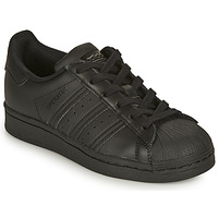 Shoes Children Low top trainers adidas Originals SUPERSTAR J Black