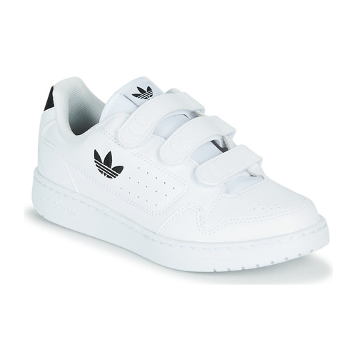 Shoes Children Low top trainers adidas Originals NY 92  CF C White / Black
