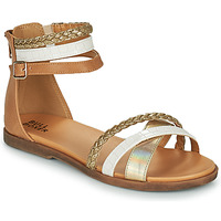 Shoes Girl Sandals Bullboxer ALM013F1S-GOLD Brown