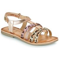 Shoes Girl Sandals Gioseppo PALMYRA Pink / Gold