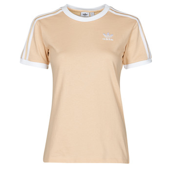 Clothing Women Short-sleeved t-shirts adidas Originals 3 STRIPES TEE Orange