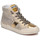 Shoes Women Hi top trainers Meline NK1384 Gold